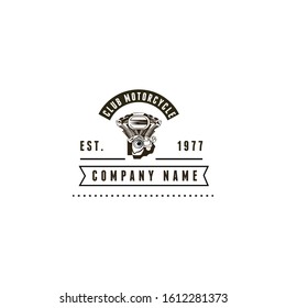Motorcycle Classic and Badges Retro Logo