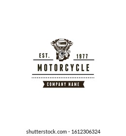 Motorcycle Classic and Badges Retro Logo