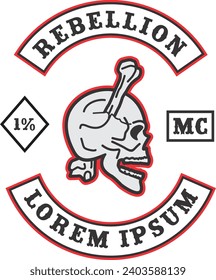 Motorcycle Club Gang Symbol, gang Road, machine
