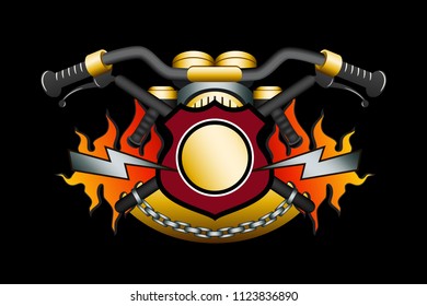 Motorcycle club logo graphic vector