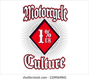 Motorcycle Club Logo, Symbol, T-Shirt