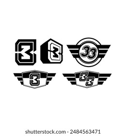 Motorcycle club logo template set, sport league retro vintage style emblems and badges vector Illustrations on a white background