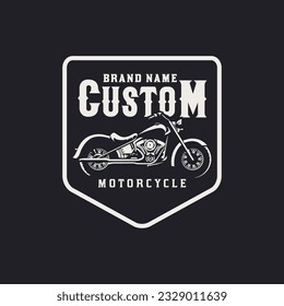 Motorcycle club logo in vintage style