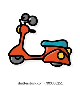 motorcycle color doodle