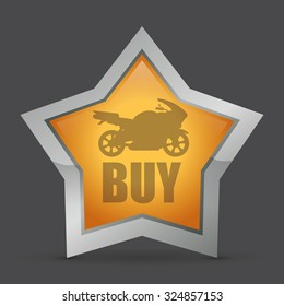 Motorcycle concept whit offer icon design, vector illustration 10 eps graphic.