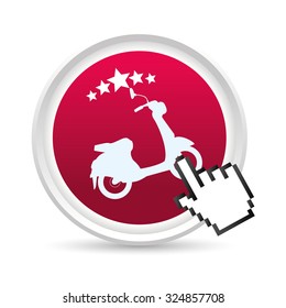 Motorcycle concept whit offer icon design, vector illustration 10 eps graphic.