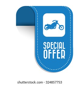 Motorcycle concept whit offer icon design, vector illustration 10 eps graphic.