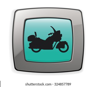 Motorcycle concept whit offer icon design, vector illustration 10 eps graphic.