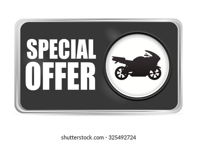 Motorcycle concept whit offer icon design, vector illustration 10 eps graphic.