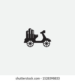 motorcycle construction logo icon template