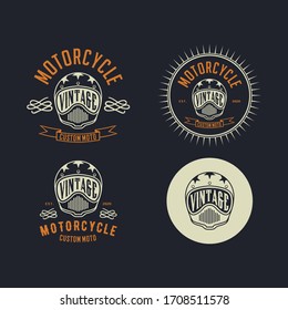 Motorcycles California Tshirt Design Set Line Stock Vector (Royalty ...