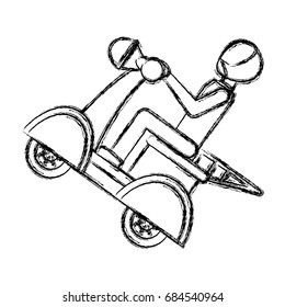 Motorcycle courier vehicle