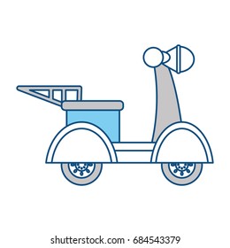 Motorcycle courier vehicle