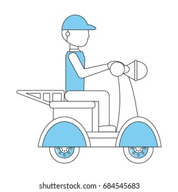 Motorcycle courier vehicle