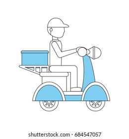 Motorcycle courier vehicle