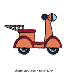 Motorcycle courier vehicle