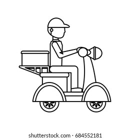 Motorcycle courier vehicle