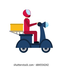 Motorcycle courier vehicle