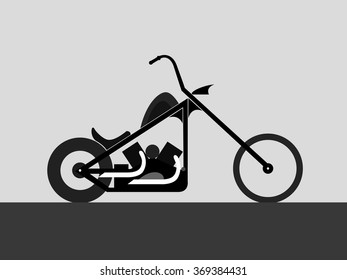 Motorcycle  custom chopper 