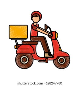 motorcycle delivery vehicle icon