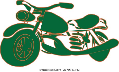 A motorcycle design, motorcycle art