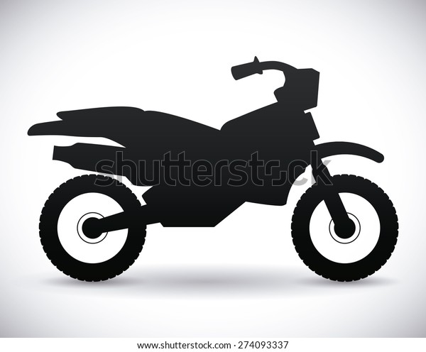 Motorcycle design over white background,\
vector\
illustration.