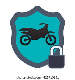 Motorcycle design. transportation icon. isolated illustration