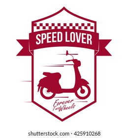 Motorcycle design. transportation icon. isolated illustration