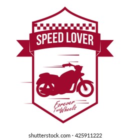 Motorcycle design. transportation icon. isolated illustration