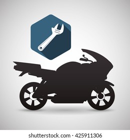 Motorcycle design. transportation icon. isolated illustration