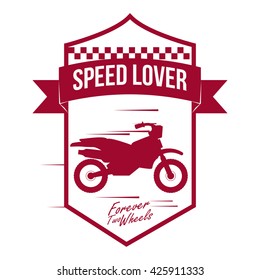 Motorcycle design. transportation icon. isolated illustration