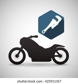 Motorcycle design. transportation icon. isolated illustration