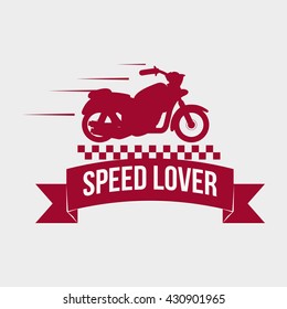 Motorcycle design. transportation icon. isolated illustration