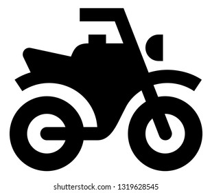 Motorcycle Dirt Bike Vector Icon