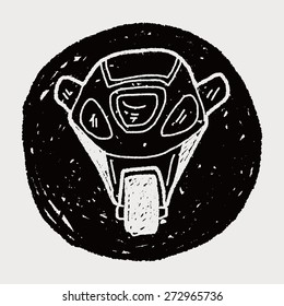motorcycle doodle