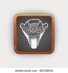 motorcycle doodle