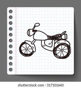 motorcycle doodle