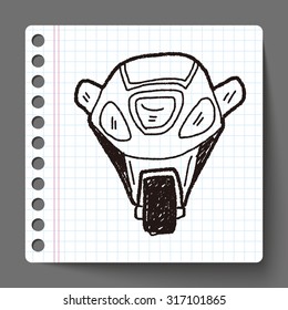 motorcycle doodle