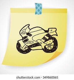 motorcycle doodle