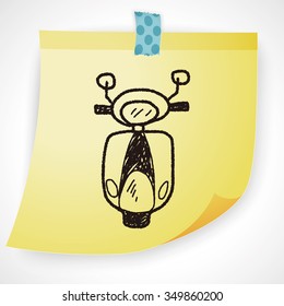 motorcycle doodle