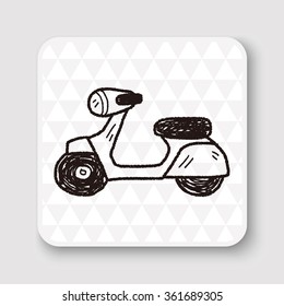 motorcycle doodle