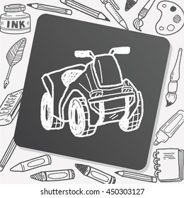 motorcycle doodle