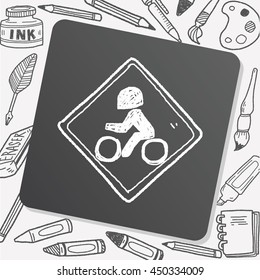 motorcycle doodle