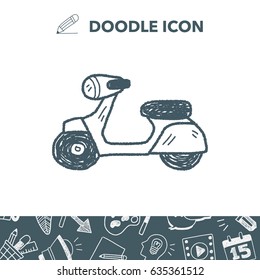motorcycle doodle