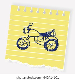 motorcycle doodle