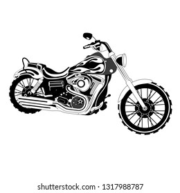 motorcycle drawing vector graphics
