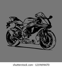motorcycle drawing vector icon illustrator