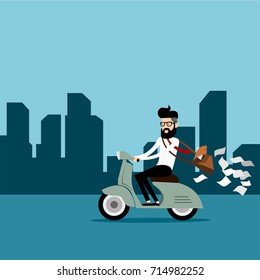 Motorcycle driver submits documents