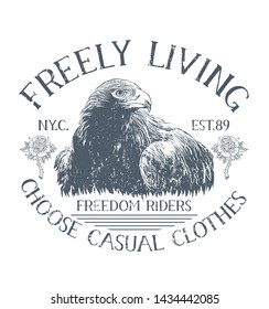 Motorcycle Eagle American Logo Emblem Graphic Design eagle illustration