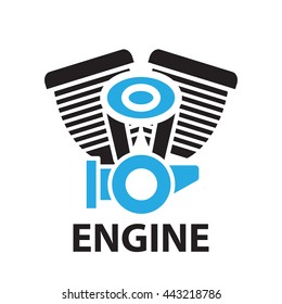 motorcycle engine ,icon and symbol